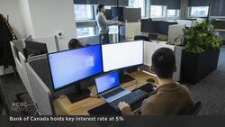 Bank of Canada holds interest rate steady at 5% News Clip