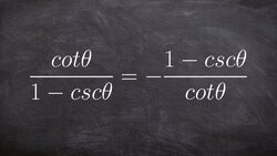 How to verify an identity with a fraction on both sides Instructional Video