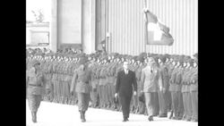 US, French, British and Soviet leaders arrive in Switzerland for the 1955 Geneva Summit at the Palace of Nations News Clip