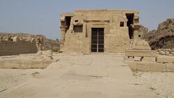 Interior of Dendera temple or Temple of Hathor. Egypt. Dendera, Denderah, is a small town in Egypt. Dendera Temple complex, one of the best-preserved temple sites from ancient Upper Egypt. Stock Footage