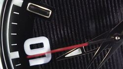 Close-up of a quartz watch. Stock Footage