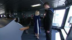 Camilla having a tour of aircraft carrier HMS Prince of Wales News Clip