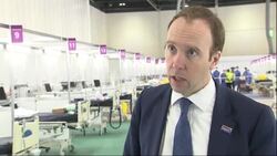 Health Secretary Matt Hancock on the new NHS Nightingale Hospital News Clip