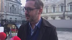 Sinn Fein's Eoin Ó Broin outlines housing budget Stock Footage