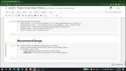 Recommender Systems Complete Course Beginner to Advanced - Project 1: Song Recommendation System Using Content-Based Filtering: Making Recommendations Instructional Video