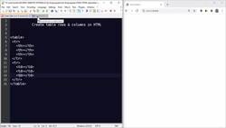 HTML Tutorial for Beginners(2022) - Create Table Rows and Columns in HTML Instructional Video