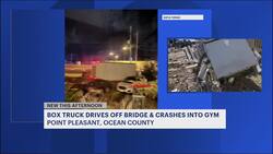 Box truck runs off road in Point Pleasant Beach, crashes into gym and lands in council member’s yard News Clip