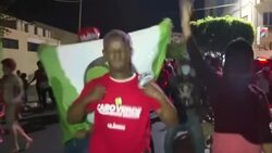 CLEAN : Cape Verde: Supporters celebrate after PM's party declares victory News Clip