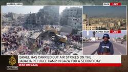 Israel has carried out air strikes on the Jabalia refugee camp in Gaza for a second day News Clip