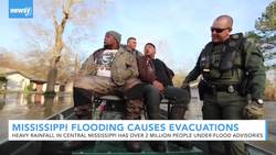 Heavy Rain In Mississippi Causes Flooding, Forces Evacuations News Clip