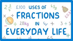 Real Life Uses of Fractions - How to Find a Fraction of a Whole Number #12 Instructional Video