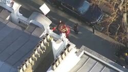 Little Amal Puppet at Ukraine Embassy - sanctions against Russia including Chelsea Football Club owner Roman Abramovich News Clip