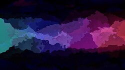 video animated splotch background rainbow colored strip on black Stock Footage