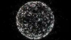 Earth Globe with plexus connected lines Stock Footage