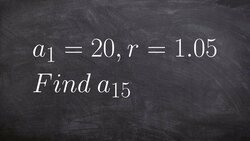 Given the first term and ratio find the nth term of a geometric sequence Instructional Video