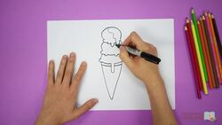 Arts and Crafts: How to Draw an Ice Cream Cone Instructional Video