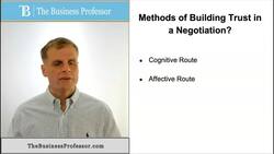 Building Trust in a Negotiation Instructional Video