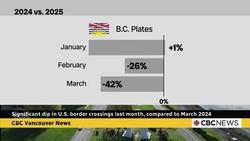 Significant dip in U.S. border crossings last month compared to March 2024 News Clip