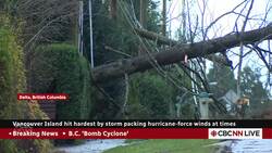 Vancouver Island hit hardest by 'bomb cyclone' on B.C. coast News Clip