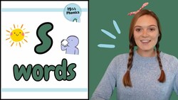 s' Words | Blending Phonics | CVC Words | s Words with Pictures | Learn to Read | British Teacher Instructional Video