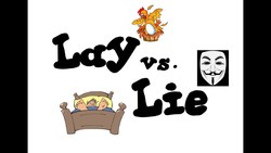English Vocabulary Lesson on Lay vs. Lie Instructional Video