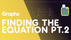 Finding The Equation Of A Line Through 2 Points PART 2 Instructional Video