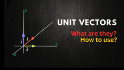 What are unit vectors i, j and k? Instructional Video