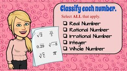 Classifying Real Numbers Instructional Video