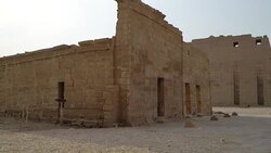 Temple of Medinet Habu. Egypt, Luxor. Stock Footage