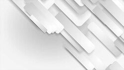 White and grey paper geometric shapes video animation Stock Footage
