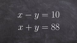Solving a word problem using a system of equations Instructional Video