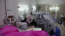 CLEAN : Coronavirus: Algerians volunteer to make healthcare garments in Algiers News Clip