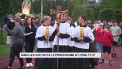 Candlelight procession brings New Rochelle community together to honor Pope Francis News Clip
