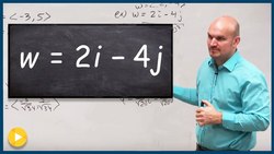 Writing the unit vector given a vector in terms of i and j Instructional Video