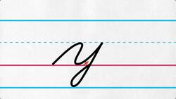 Lowercase Cursive Letter y Instructional Video