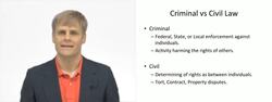 Civil Law vs Criminal Law Instructional Video