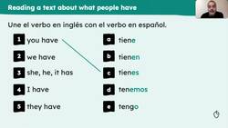 What people have: 'tener' singular and plural persons Instructional Video