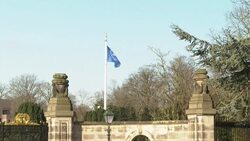 CLEAN : Exterior images of the ICJ as Ukraine war hearing begins News Clip