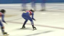 Elise Christie & the other Team GB Speed Skaters training News Clip