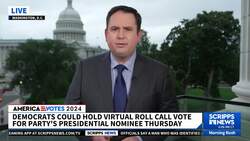 Democrats could hold virtual roll call vote for party’s presidential nominee Thursday News Clip