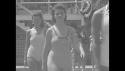 Bathing beauty contest at Steeplechase Park in Coney Island in NY City News Clip