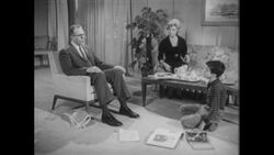 1960s: Son's history textbook opens to portrait of Abraham Lincoln Stock Footage