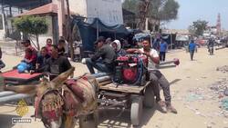 Palestinians in Gaza replace cars with donkey carts amid shortages News Clip