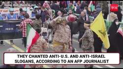 Iranians Stomp On Trump & Netanyahu, Torch American, Israeli Flags | 'Zionist Regime A Cancer' News Clip