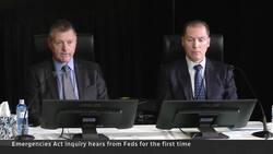 Federal officials testify at Emergencies Act inquiry for 1st time News Clip
