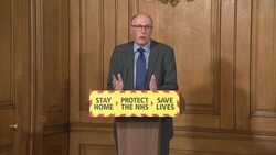 Government Daily Presser - NHS Medical Director Professor Stephen Powis Part 1 News Clip
