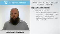 Ethics in Managerial Accounting Instructional Video