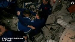China's Shenzhou 19 Crew Enters Tiangong Space Station After Docking Instructional Video
