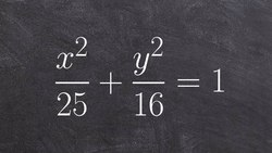 How to find the center, vertices and foci of an ellipse Instructional Video