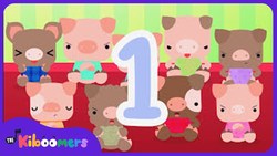 10 Pigs In The Bed | Ten in the Bed | Roll Over | Nursery Rhyme | Baby Songs | The Kiboomers Instructional Video
